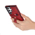 Samsung Galaxy S24 Ultra Shockproof，Anti-Fall Protective Case with Card Slots Ring Buckle Loop Strap Wallet Kickstand Cover