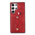 Samsung Galaxy S24 Ultra Shockproof，Anti-Fall Protective Case with Card Slots Ring Buckle Loop Strap Wallet Kickstand Cover