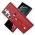 Samsung Galaxy S24 Ultra Shockproof，Anti-Fall Protective Case with Card Slots Ring Buckle Loop Strap Wallet Kickstand Cover