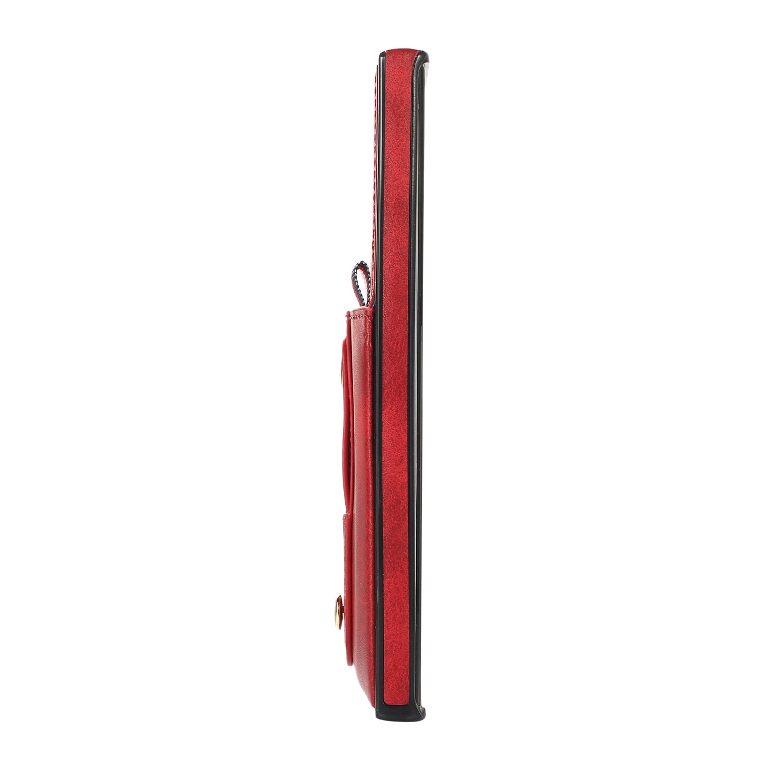 Samsung Galaxy S24 Ultra Shockproof，Anti-Fall Protective Case with Card Slots Ring Buckle Loop Strap Wallet Kickstand Cover