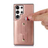 Samsung Galaxy S24 Ultra Shockproof，Anti-Fall Protective Case with Card Slots Ring Buckle Loop Strap Wallet Kickstand Cover