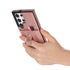 Samsung Galaxy S24 Ultra Shockproof，Anti-Fall Protective Case with Card Slots Ring Buckle Loop Strap Wallet Kickstand Cover