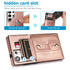 Samsung Galaxy S24 Ultra Shockproof，Anti-Fall Protective Case with Card Slots Ring Buckle Loop Strap Wallet Kickstand Cover