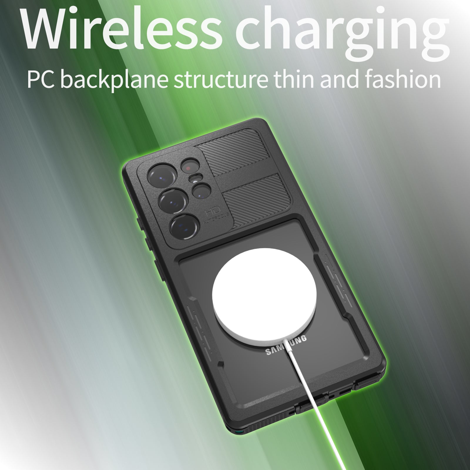 Samsung Galaxy S24 Ultra,360 Full Protective Waterproof Case With Built-in Screen Fingerprint Protector