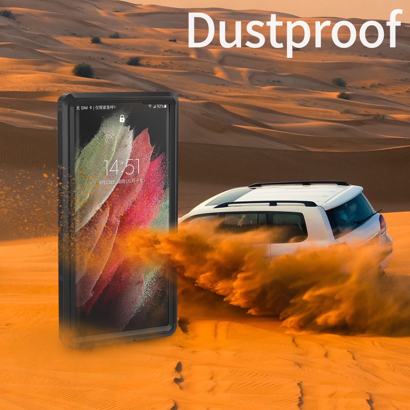 Samsung Galaxy S24 Ultra,360 Full Protective Waterproof Case With Built-in Screen Fingerprint Protector