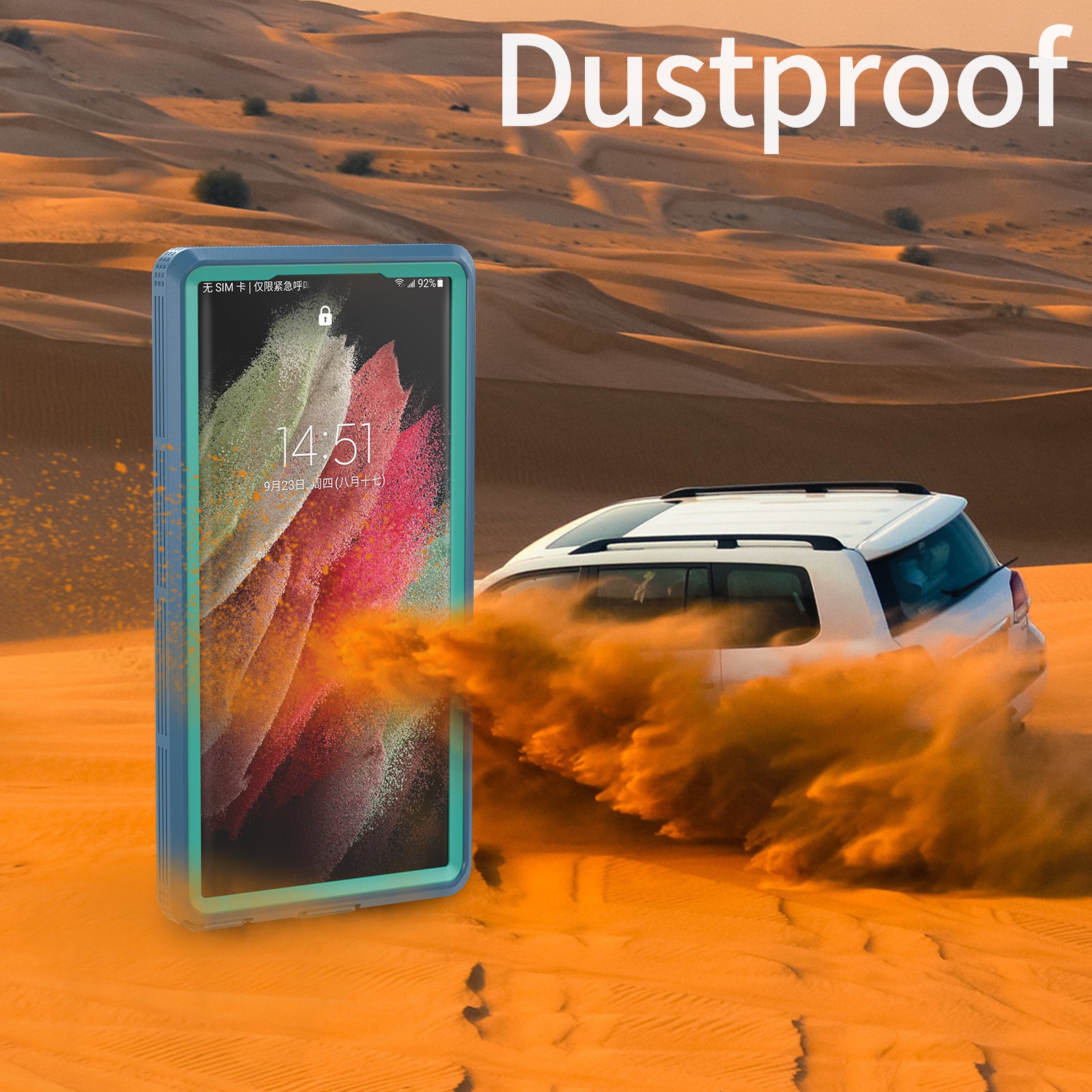 Samsung Galaxy S24 Ultra,360 Full Protective Waterproof Case With Built-in Screen Fingerprint Protector