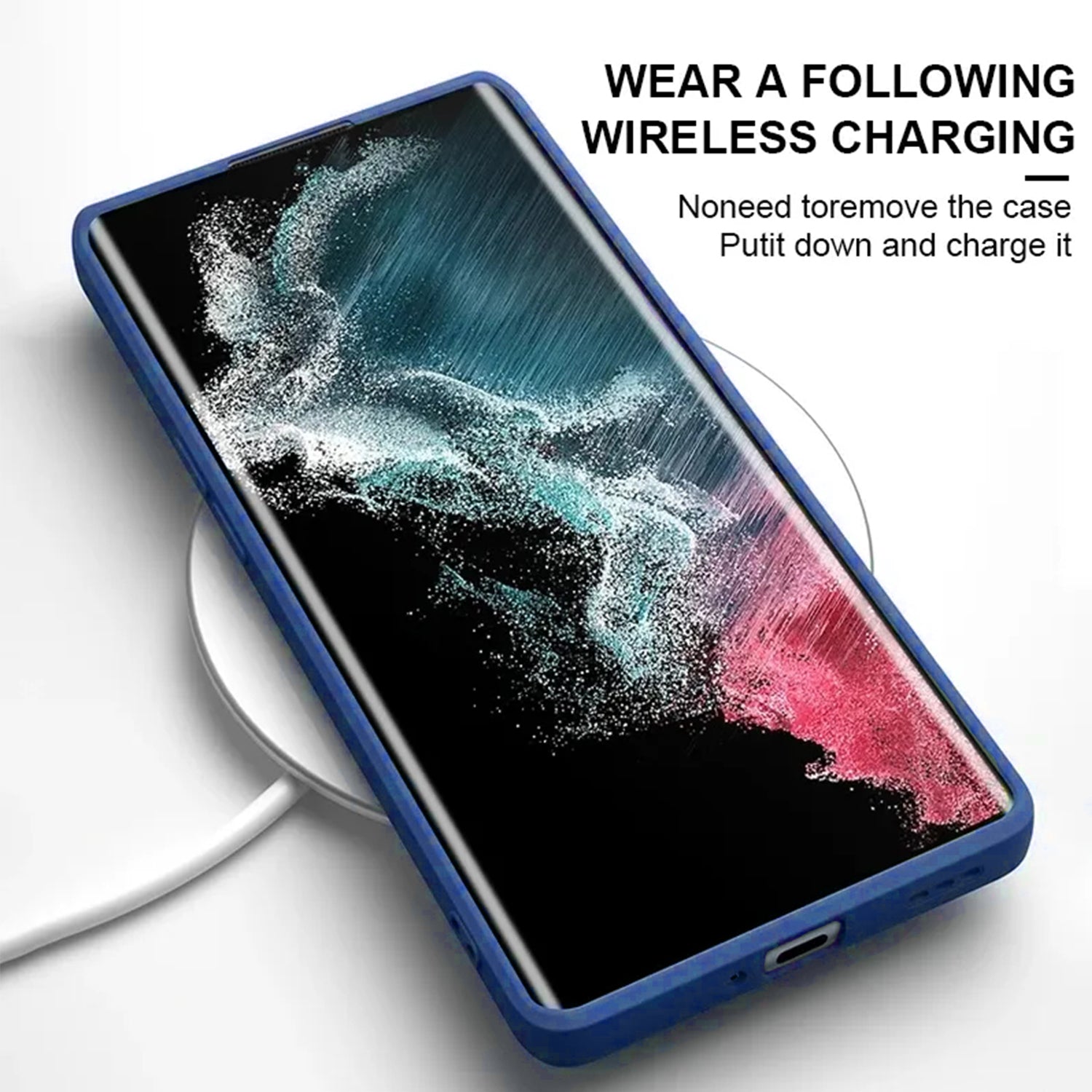 Samsung Galaxy S24 Ultra Soft Silicone Full Camera Protection&Anti-Scratch Microfiber