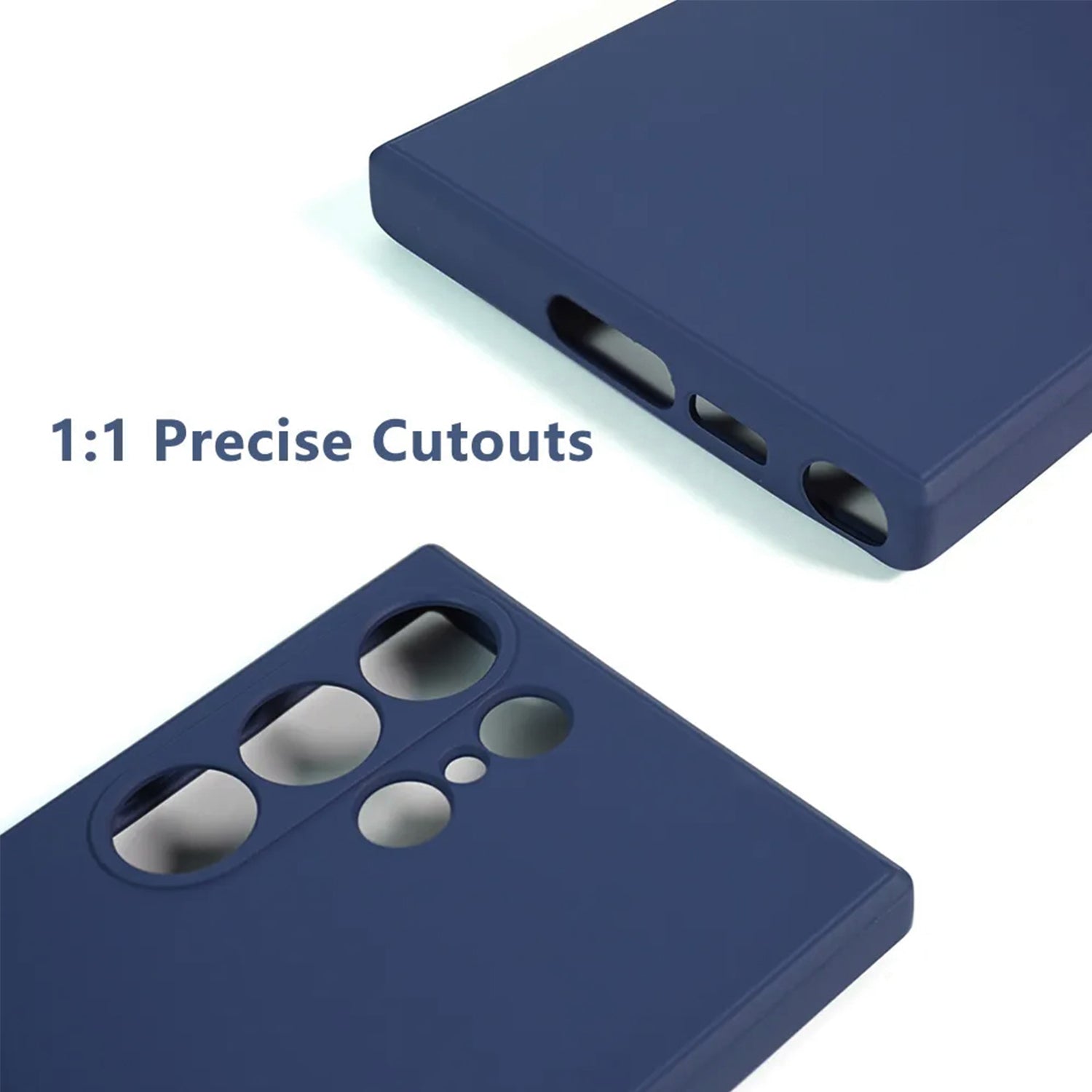 Samsung Galaxy S24 Ultra Soft Silicone Full Camera Protection&Anti-Scratch Microfiber