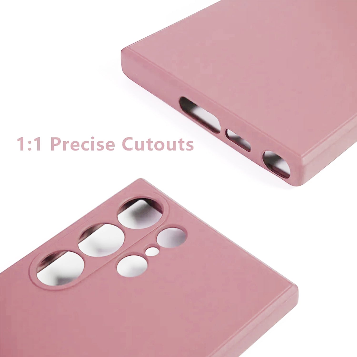 Samsung Galaxy S24 Ultra Soft Silicone Full Camera Protection&Anti-Scratch Microfiber