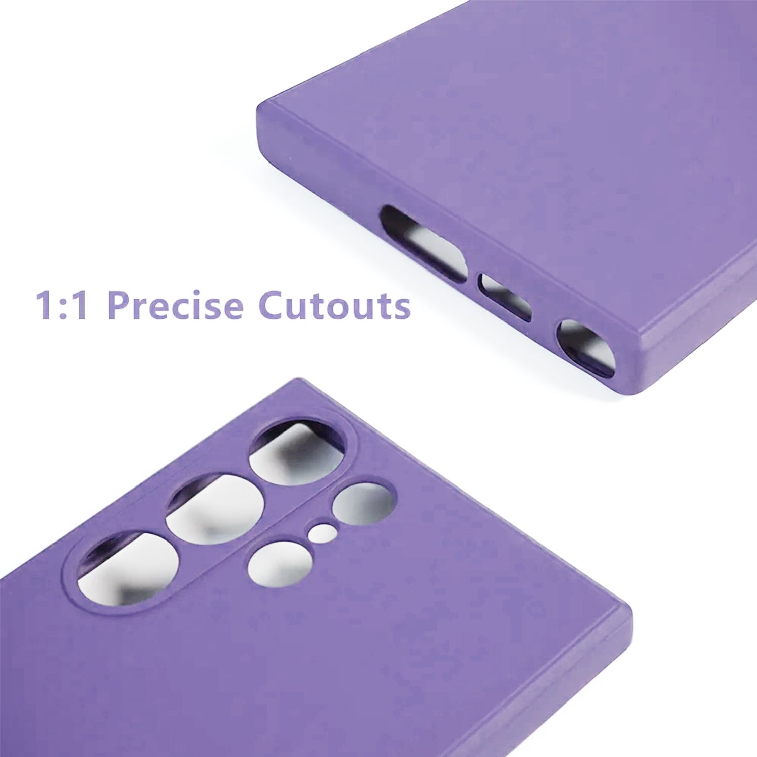 Samsung Galaxy S24 Ultra Soft Silicone Full Camera Protection&Anti-Scratch Microfiber