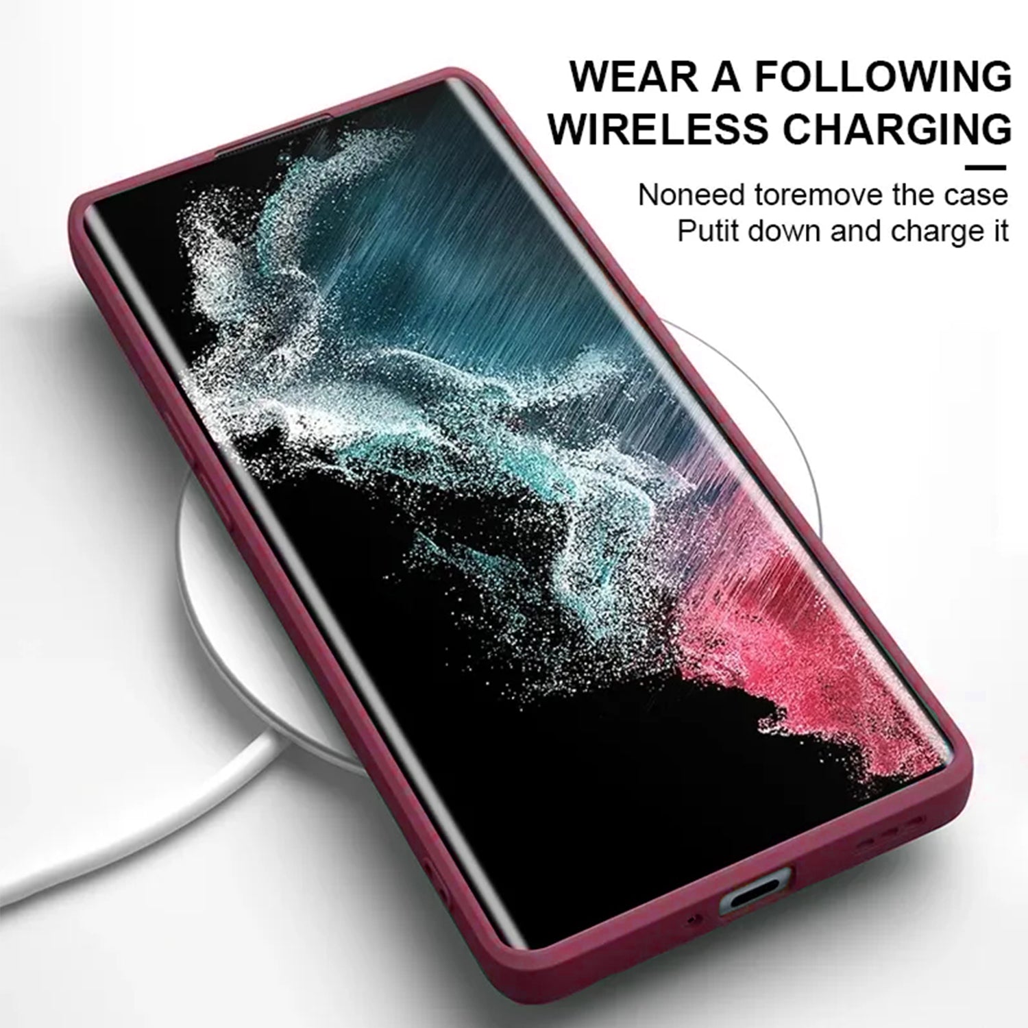 Samsung Galaxy S24 Ultra Soft Silicone Full Camera Protection&Anti-Scratch Microfiber