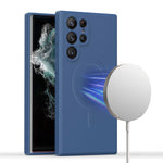 Samsung Galaxy S24 Ultra Liquid Silicone Case Cover Magnetic Attraction Wireless Charging