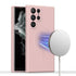 Samsung Galaxy S24 Ultra Liquid Silicone Case Cover Magnetic Attraction Wireless Charging