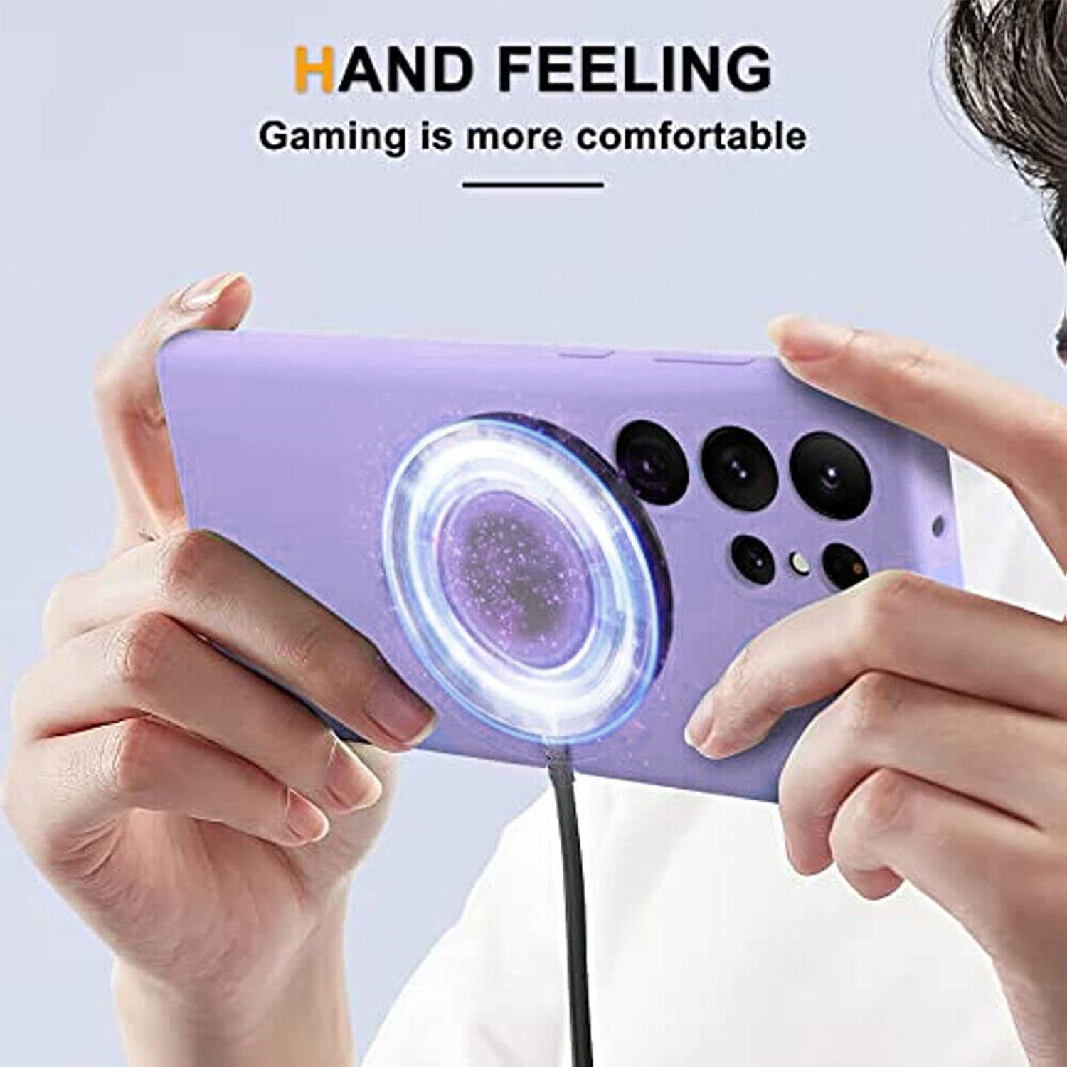 Samsung Galaxy S24 Ultra Liquid Silicone Case Cover Magnetic Attraction Wireless Charging