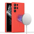 Samsung Galaxy S24 Ultra Liquid Silicone Case Cover Magnetic Attraction Wireless Charging