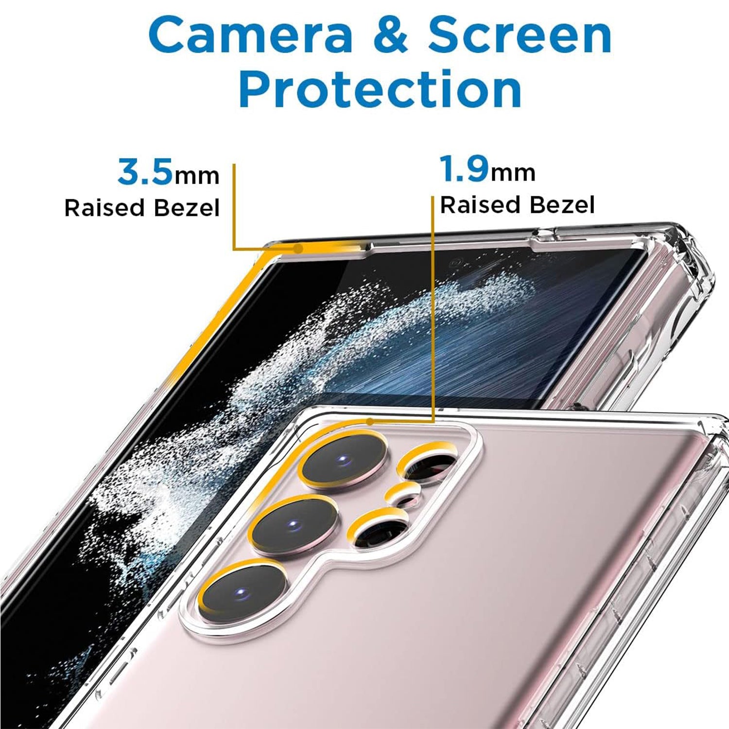 Samsung Galaxy S24 Ultra Transparent Clear Soft TPU Cover Case-Clear