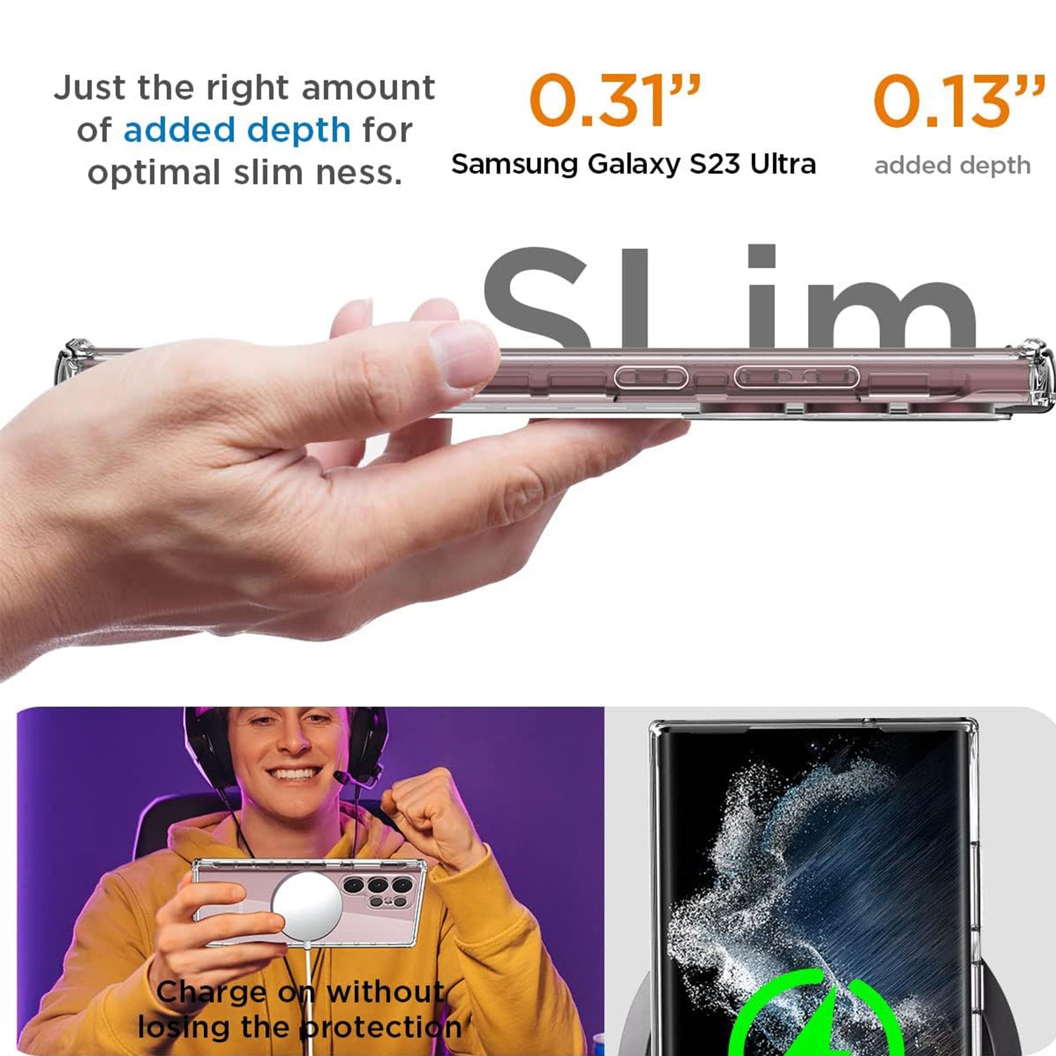 Samsung Galaxy S24 Ultra Transparent Clear Soft TPU Cover Case-Clear