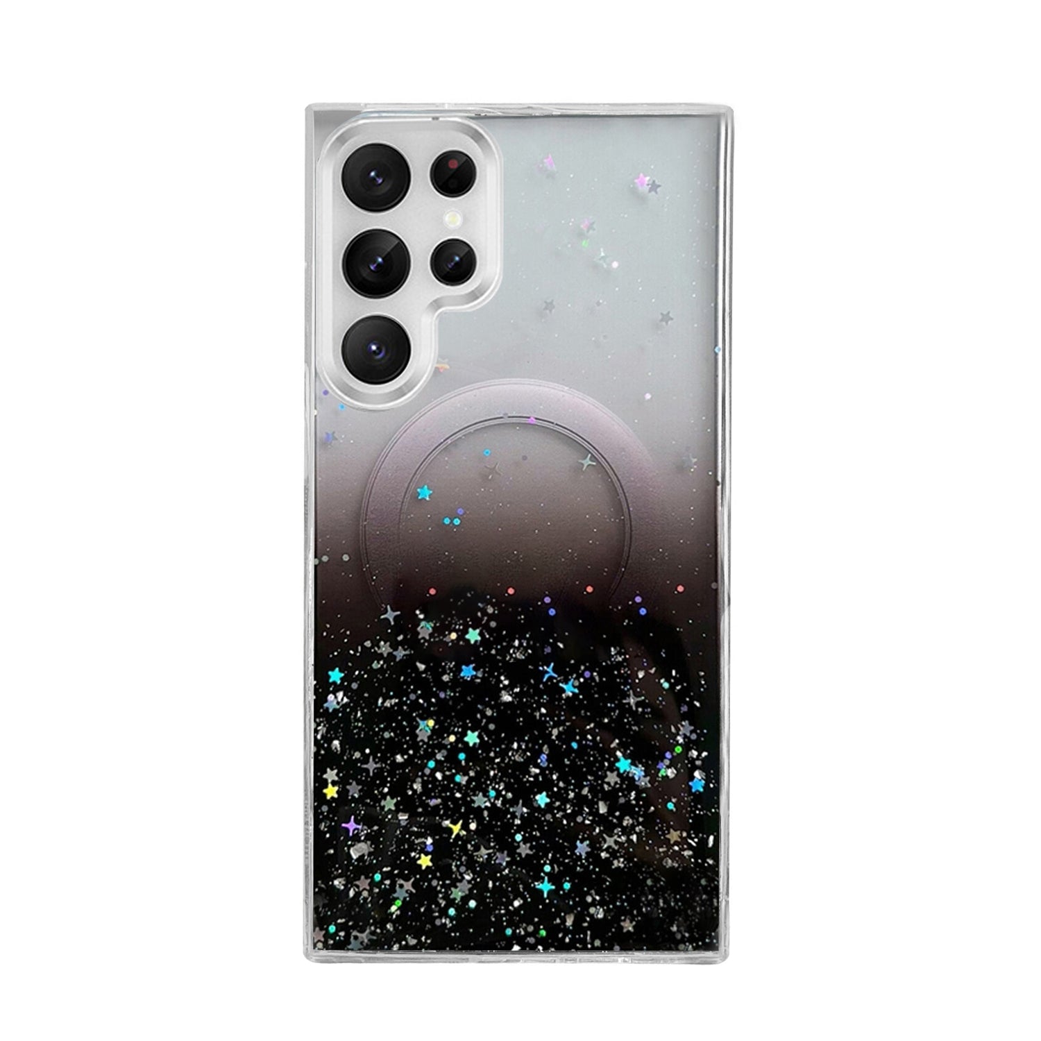 Samsung Galaxy S24 Ultra Luxury Sparkly Cover for , Clear Shockproof Silicone Bumper Case