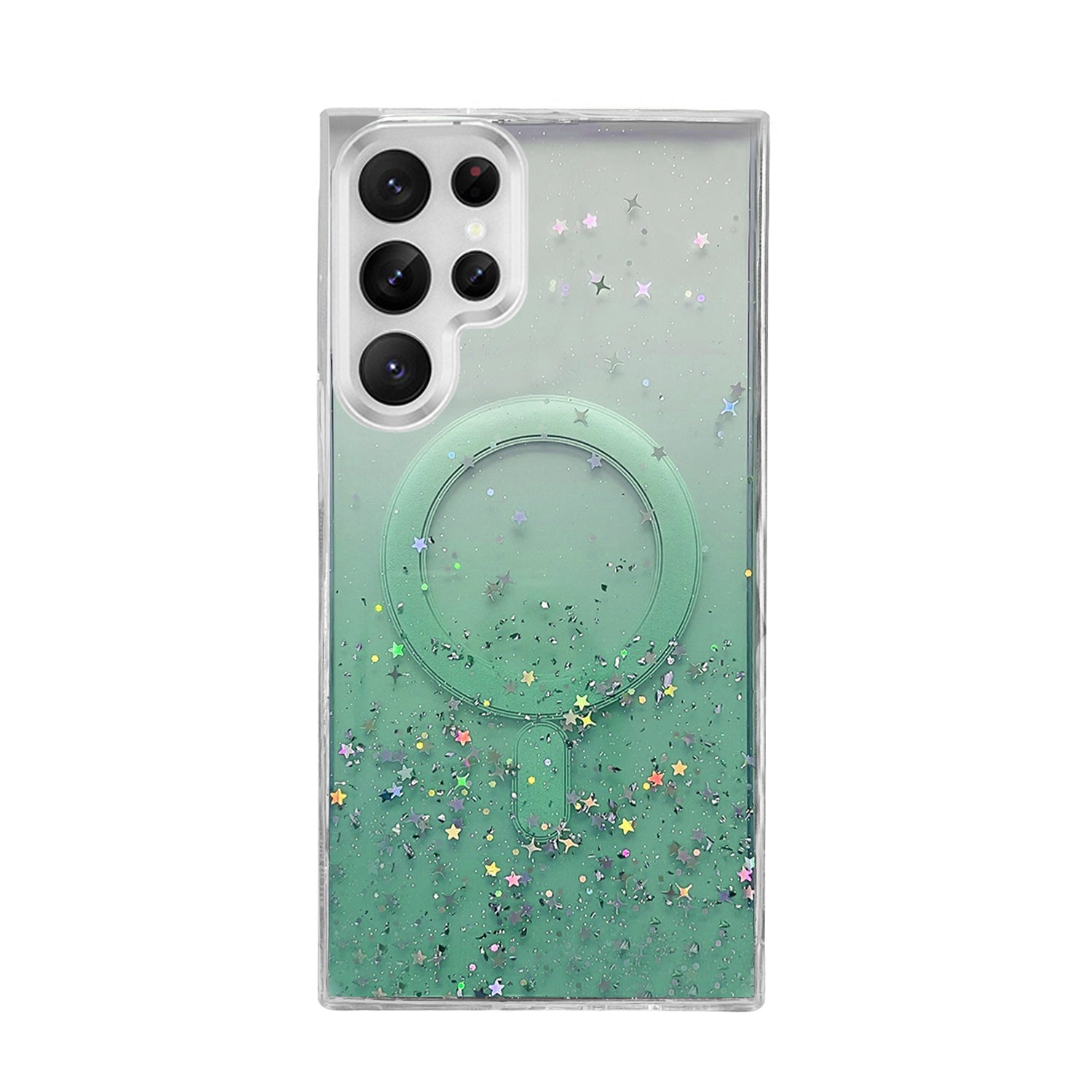 Samsung Galaxy S24 Ultra Luxury Sparkly Cover for , Clear Shockproof Silicone Bumper Case