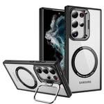 Samsung Galaxy S24 Ultra Rotating Metal Frame Magnetic Phone Case