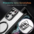 Samsung Galaxy S24 Ultra Rotating Metal Frame Magnetic Phone Case