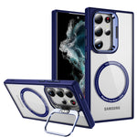 Samsung Galaxy S24 Ultra Rotating Metal Frame Magnetic Phone Case