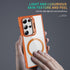 Samsung Galaxy S24 Ultra Rotating Metal Frame Magnetic Phone Case