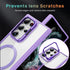 Samsung Galaxy S24 Ultra Rotating Metal Frame Magnetic Phone Case