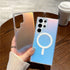 Samsung Galaxy S24 Ultra Magsafe Magnetic attraction Charging Clear Shockproof Colorful Shell Color Changing Protective Cove