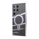 Samsung Galaxy S24 Ultra Electroplating Bracket Magnetic Protective Cover mobile Phone Case