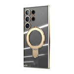 Samsung Galaxy S24 Ultra Electroplating Bracket Magnetic Protective Cover mobile Phone Case