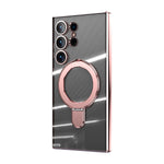Samsung Galaxy S24 Ultra Electroplating Bracket Magnetic Protective Cover mobile Phone Case