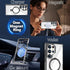 Samsung Galaxy S24 Ultra Transparent Magnetic Attraction Holder Mobile Phone Case