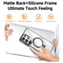 Samsung Galaxy S24 Ultra Transparent Magnetic Attraction Holder Mobile Phone Case