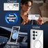 Samsung Galaxy S24 Ultra Transparent Magnetic Attraction Holder Mobile Phone Case