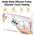 Samsung Galaxy S24 Ultra Transparent Magnetic Attraction Holder Mobile Phone Case
