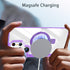 Samsung Galaxy S24 Ultra Transparent Magnetic Attraction Holder Mobile Phone Case