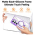Samsung Galaxy S24 Ultra Transparent Magnetic Attraction Holder Mobile Phone Case
