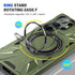 Samsung Galaxy S24 Ultra Magnetic with 360 Degree Rotating Ring Stand, Heavy Duty Phone Case