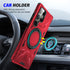 Samsung Galaxy S24 Ultra Magnetic with 360 Degree Rotating Ring Stand, Heavy Duty Phone Case