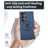 Samsung Galaxy S24 Ultra Magnetic Scratch-Proof PC+TPU Phone Cover with Rotary Kickstand Case
