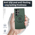 Samsung Galaxy S24 Ultra Magnetic Scratch-Proof PC+TPU Phone Cover with Rotary Kickstand Case