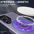 Samsung Galaxy S24 Ultra Magnetic Scratch-Proof PC+TPU Phone Cover with Rotary Kickstand Case