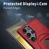 Samsung Galaxy S24 Ultra Magnetic Scratch-Proof PC+TPU Phone Cover with Rotary Kickstand Case