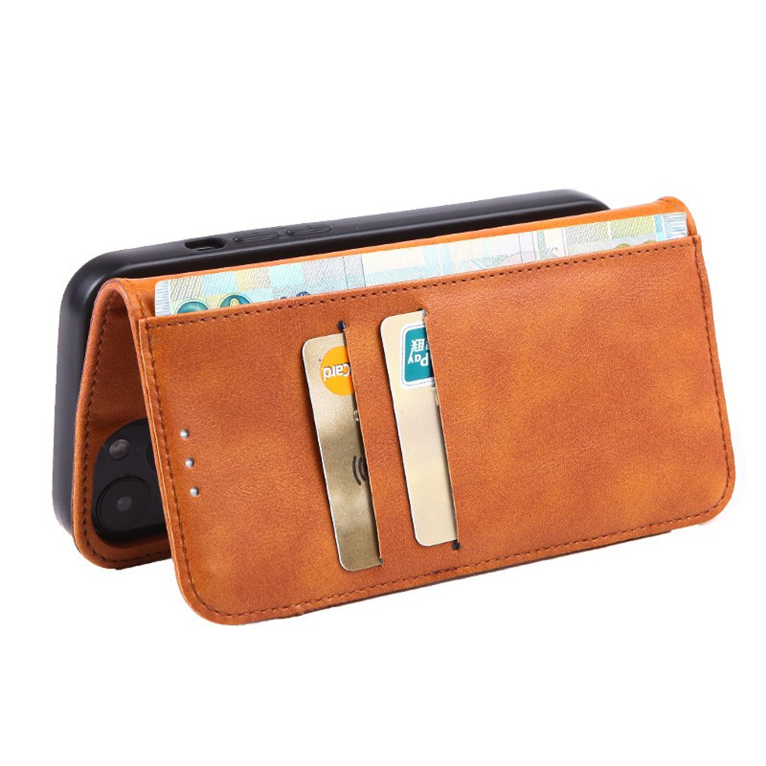 Samsung Galaxy S24 Ultra Texture Splicing Card Slot TPU Leather Phone Case