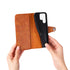 Samsung Galaxy S24 Ultra Texture Splicing Card Slot TPU Leather Phone Case