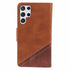 Samsung Galaxy S24 Ultra Texture Splicing Card Slot TPU Leather Phone Case