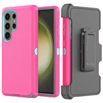 Samsung Galaxy S24 Ultra With Kickstand Belt Clip Full Protection Heavy Duty Case