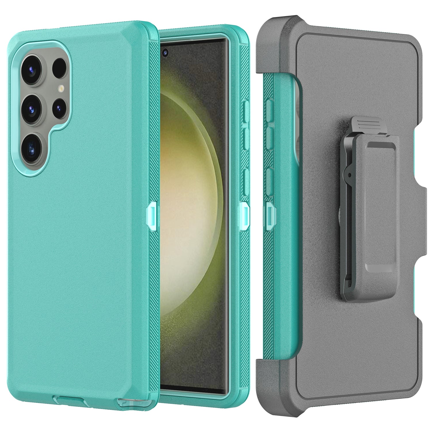 Samsung Galaxy S24 Ultra With Kickstand Belt Clip Full Protection Heavy Duty Case