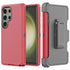 Samsung Galaxy S24 Ultra With Kickstand Belt Clip Full Protection Heavy Duty Case